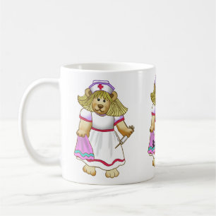 Caneca De Café Caneta de Enfermeiro Betsy Bear Personalizada