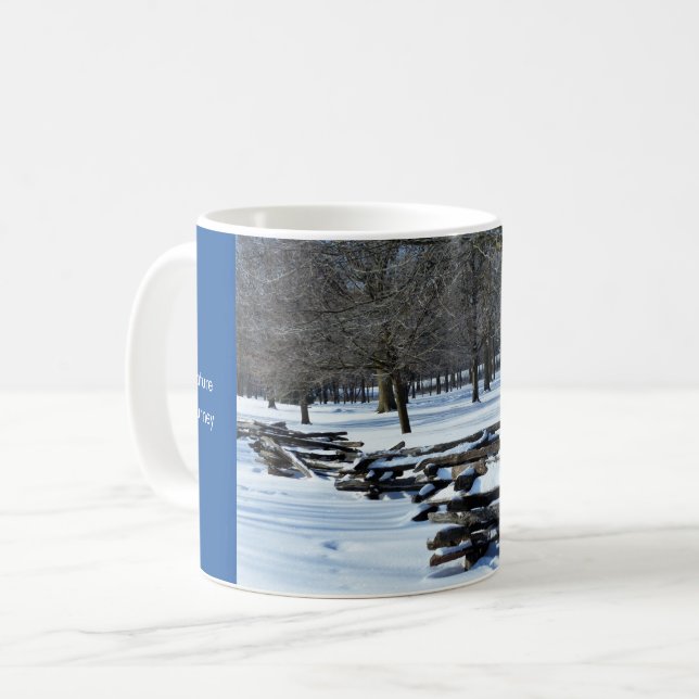 Caneca De Café Caneta de inverno (Frente Esquerda)