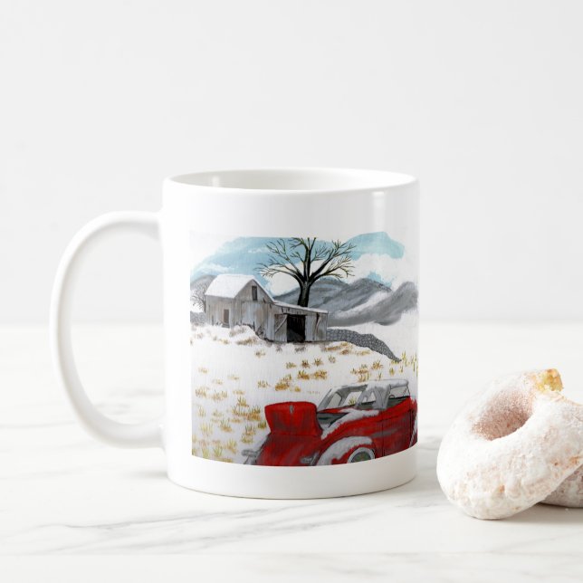 Caneca De Café Caneta de inverno Mug por JML (Com Donut)