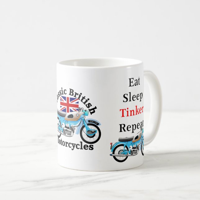Caneca De Café Caneta de motocicleta Classic Ariel Arrow (Frente Esquerda)