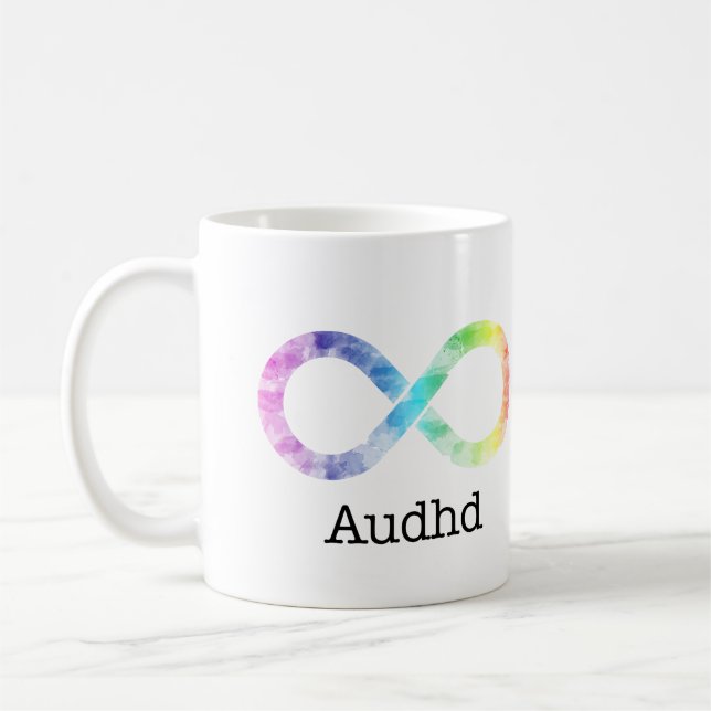 Caneca De Café Caneta de neurodiversidade Audhd (adhd e autista) (Esquerda)