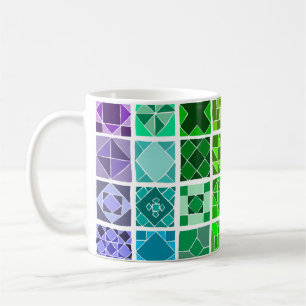 Caneca De Café Caneta de padrão arco-íris