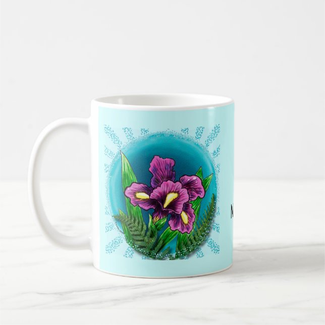 Caneca De Café Caneta Dewdrop iris (Esquerda)