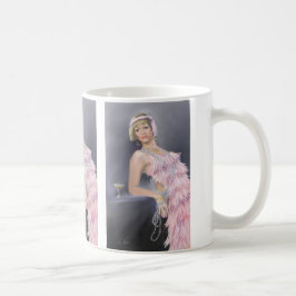 Caneca De Café Caneta Flapper Springtime