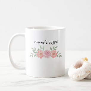 Caneca De Café Caneta Floral Botânica Personalizada Para Café De 