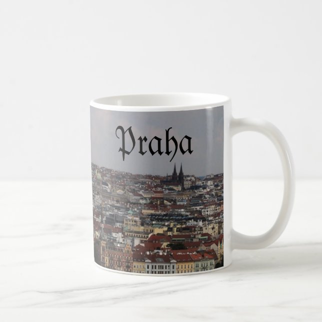 Caneca De Café Caneta mágica de Praga cityscape (Direita)