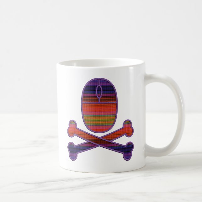 Caneca De Café Caneta "MOUSE & BONES" (Direita)