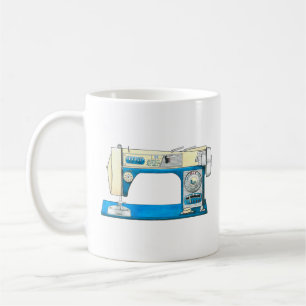Caneca De Café Caneta Vintage Blue Morse