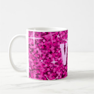 Caneca De Café Caneta 'VIP MOM' cor-de-rosa brilhante