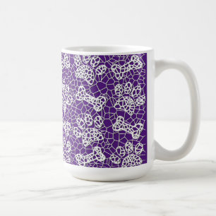 Caneca De Café Canetas de Cães e Ossos, Impressão de Arte Lace Fa