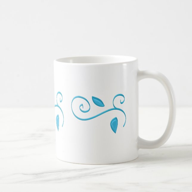 Caneca De Café Canetas de café com espiral azul (Direita)