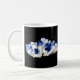 Caneca De Café Canhão Azul Flourite Natural Transparente