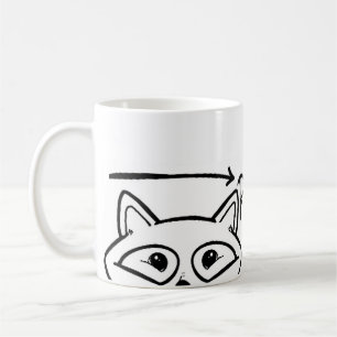 Caneca De Café Canhão com marca Raccoonisma