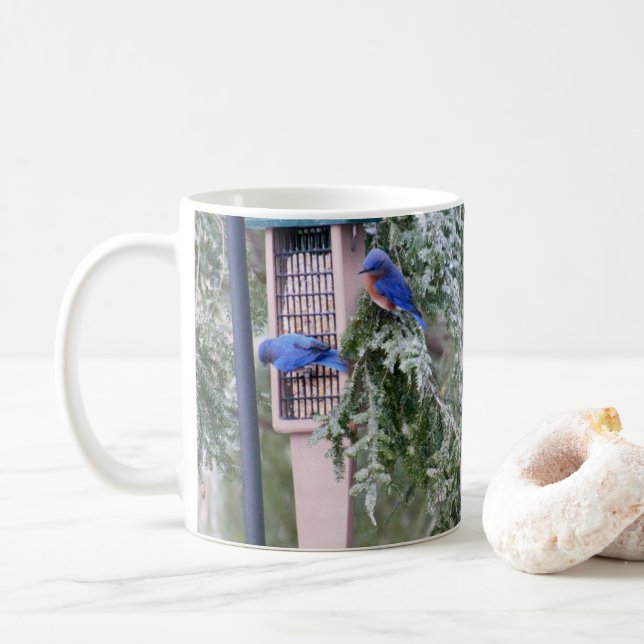 Caneca De Café Canhão de Bluebird (Com Donut)