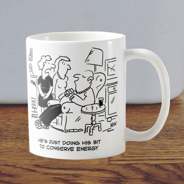 Caneca De Café Canhão de Cartoons para Poupança de Energia (Criador carregado)