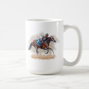 Caneca De Café Canhão de Corrida de Cavalo