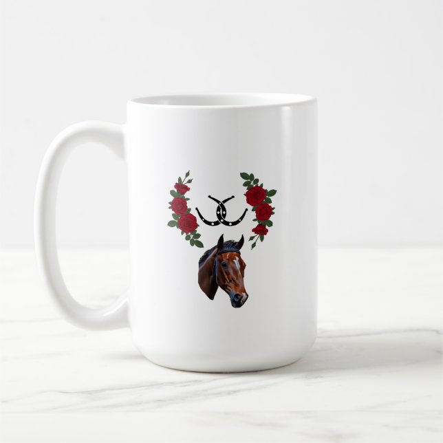 Caneca De Café Canhão de Corrida de Cavalo (Esquerda)