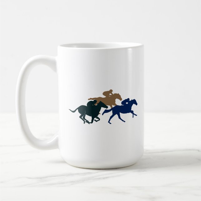 Caneca De Café Canhão de Corrida de Cavalo (Esquerda)