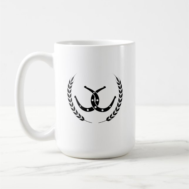 Caneca De Café Canhão de Corrida de Cavalo (Esquerda)