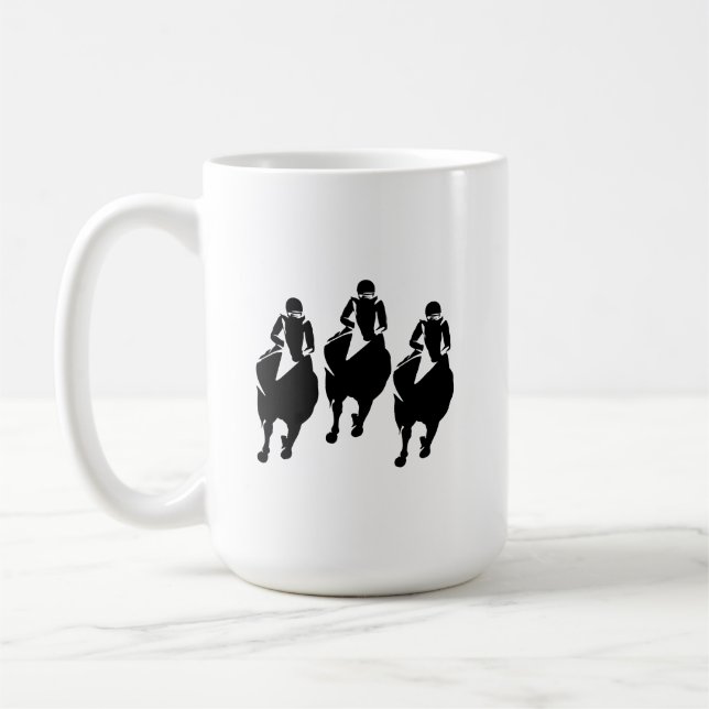 Caneca De Café Canhão de Corrida de Cavalo (Esquerda)