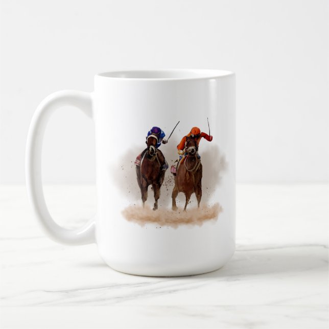 Caneca De Café Canhão de Corrida de Cavalo (Esquerda)