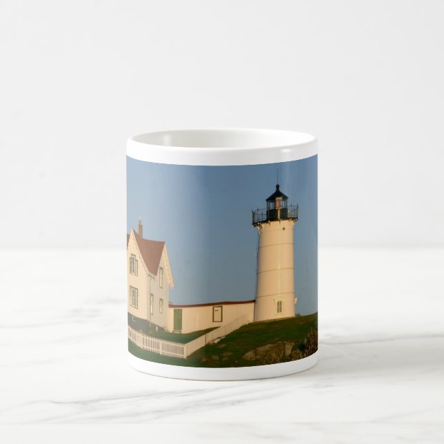 Caneca De Café Canhão de Farol de Nubble (Centro)