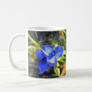 Caneca De Café Canhão de Flor do Verduto Azul