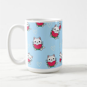 Caneca De Café Canhão de Gato de Cartoon Encantado   Presente per