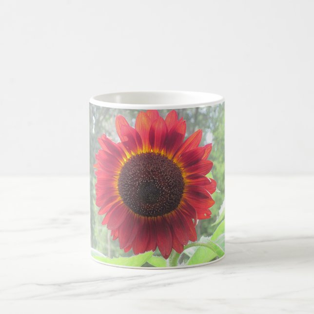 Caneca De Café Canhão de Girassol Vermelho enferrujado (Centro)