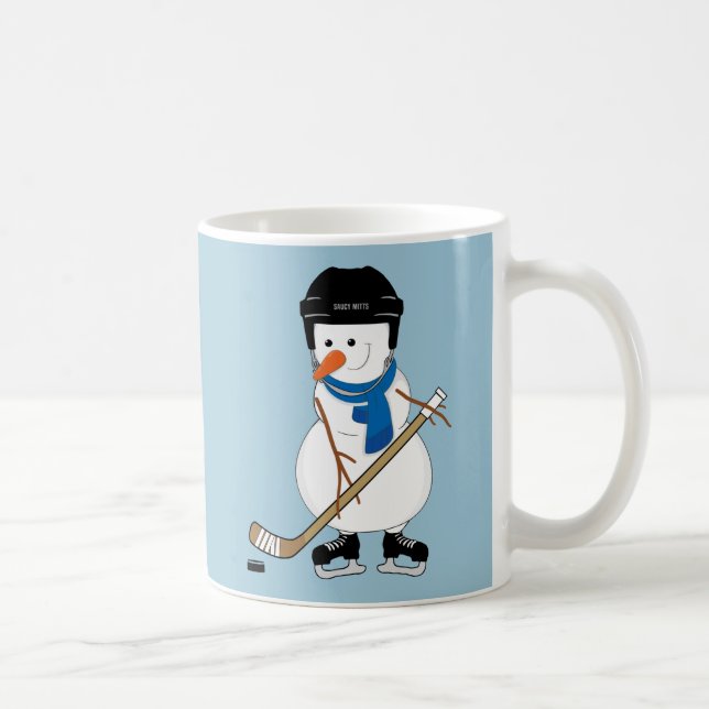 Caneca De Café Canhão de Neve de Hockey (Direita)