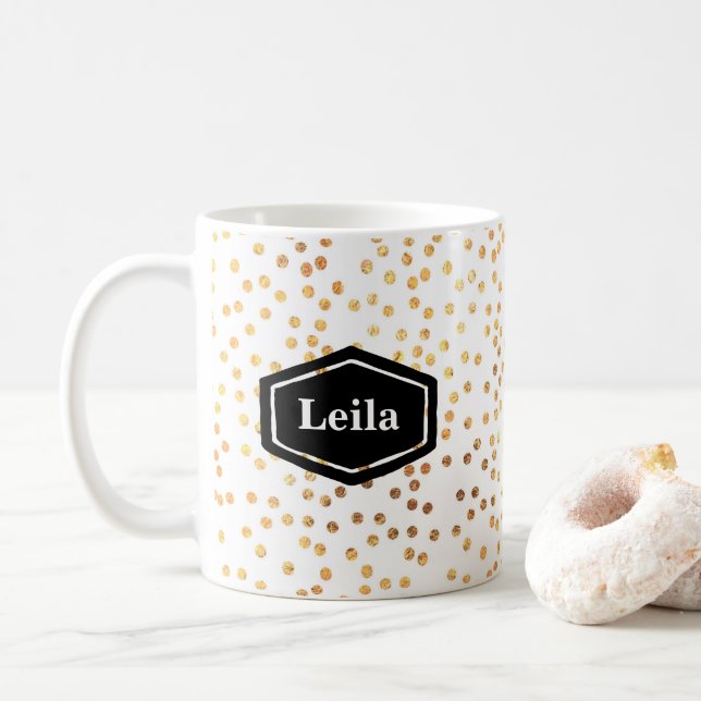 Caneca De Café Canhão de ouro personalizado (Com Donut)