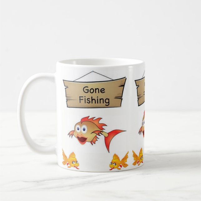 Caneca De Café Canhão de Pesca (Esquerda)