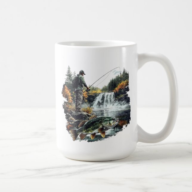 Caneca De Café Canhão de Pesca (Direita)