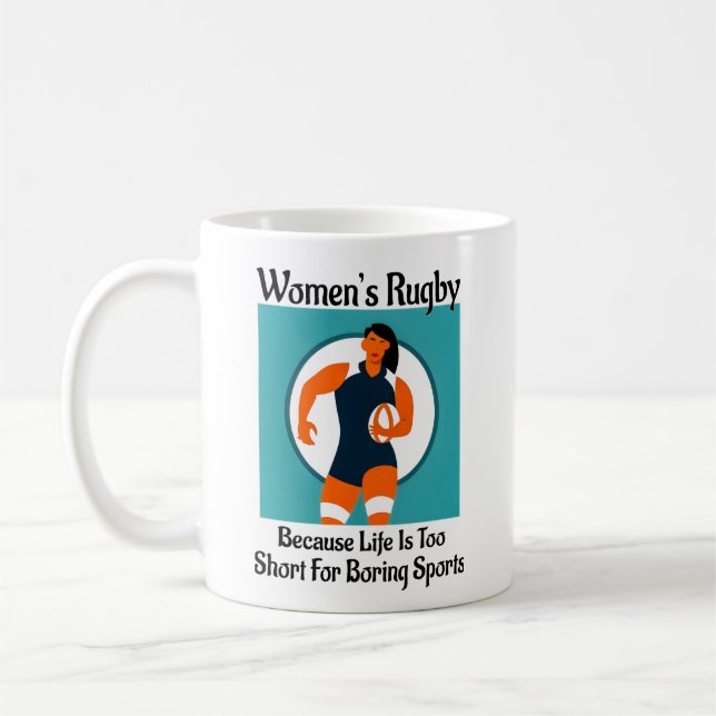 Caneca De Café Canhão de Rugby feminino (Esquerda)