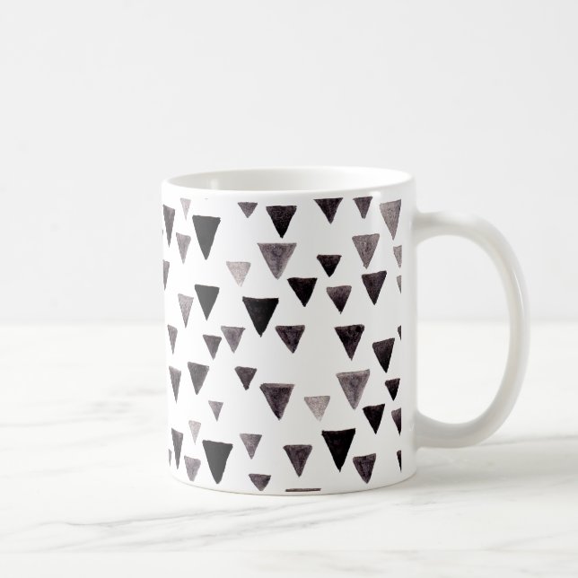 Caneca De Café Canhão de triângulos pretos (Direita)
