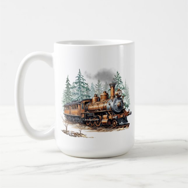 Caneca De Café Canhão do trem de inverno (Esquerda)