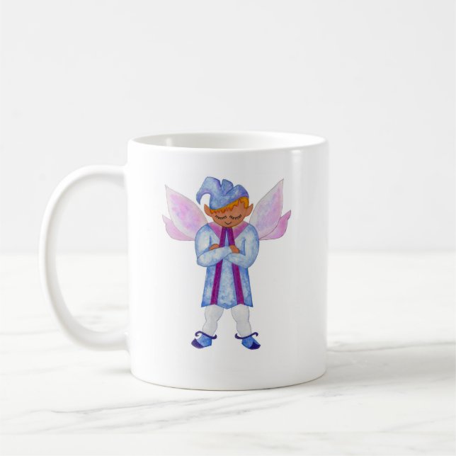 Caneca De Café Canhão Elf Azul Penoso (Esquerda)