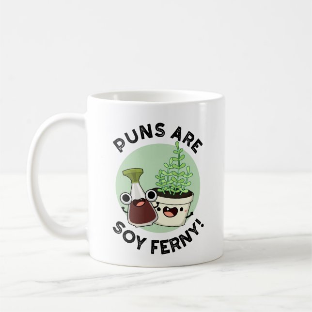 Caneca De Café Canhões De Soy Ferny Funny Soy Moles Planta (Esquerda)