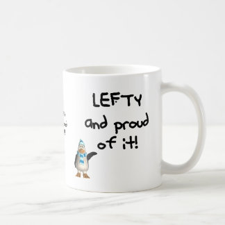 Caneca De Café Canhoto e orgulhoso dele! Provérbios engraçados