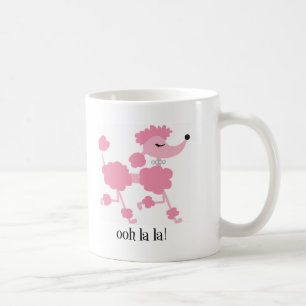 Caneca De Café caniche cor-de-rosa