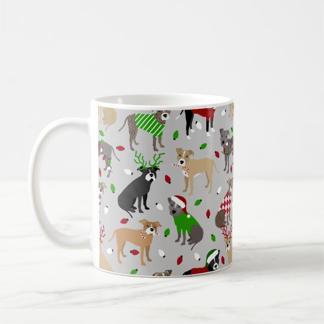 Caneca De Café Canina de Natal (Esquerda)