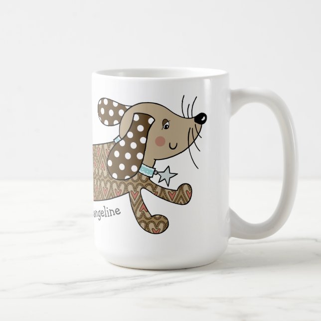 Caneca De Café Canino de Enchimento Personalizado (Direita)