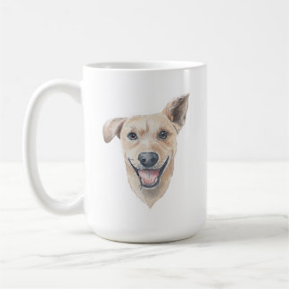 Caneca De Café Canino de Raça Mista | 15 oz