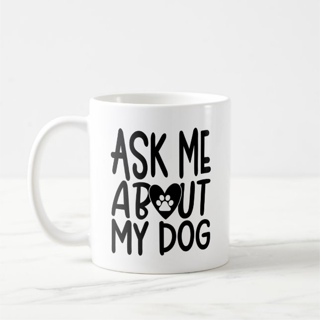 Caneca De Café Canino | Presente para o cão | (Esquerda)