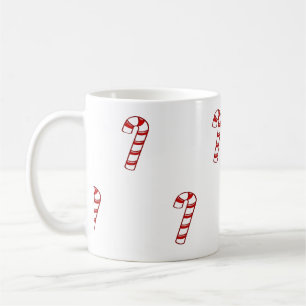 Caneca De Café Canis de Doce de Natal Vermelho