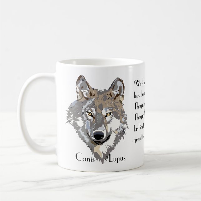 Caneca De Café Canis Lupus 2 (Esquerda)