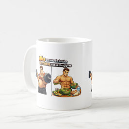 Caneca De Café Canivete de Abdominais é Feito na Cozinha, Não no