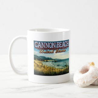 CANECA DE CAFÉ CANNON BEACH - HAYSTACK ROCK - OREGON EUA