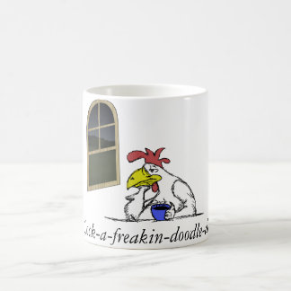 Caneca de café cansado da galinha