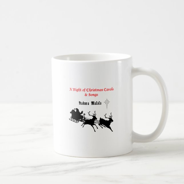 Caneca De Café Cantando ao longo do Natal - Caróis e Alegria Fest (Direita)
